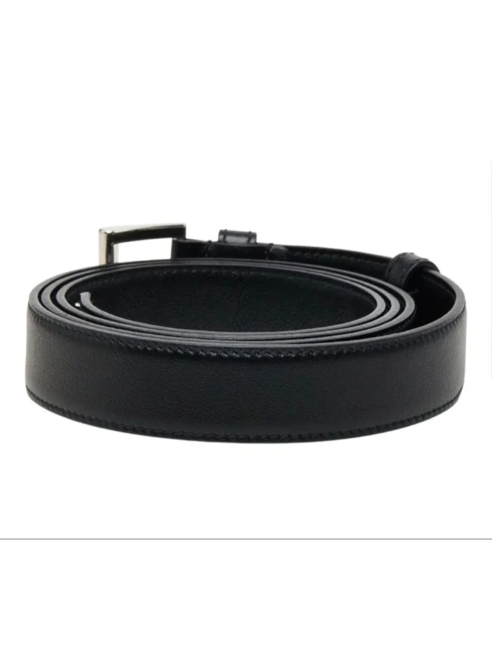 Prada Triangle Logo Belt 36